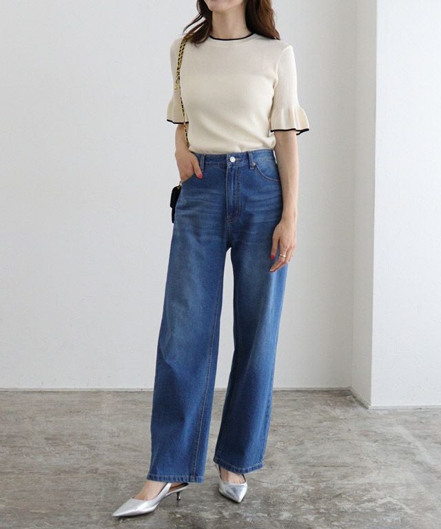 163cm / アイボリー×ブラック / M