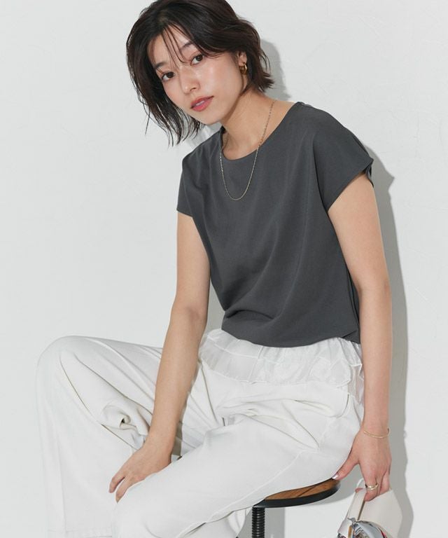 167cm / チャコール×オフホワイト / M