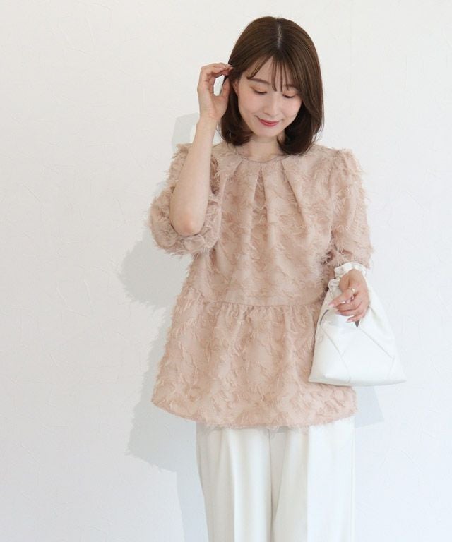 163cm / ピンクベージュ / M