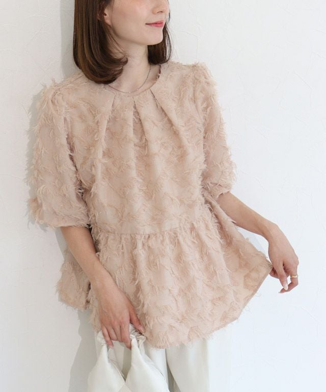 163cm / ピンクベージュ / M