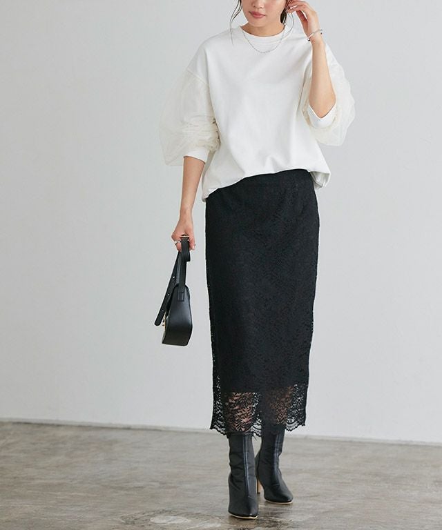 Iラインレースロングスカート 【Pierrot】 | 【公式】Pierrot（ピエロ