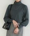 167cm / 杢チャコール / タートルネック / M