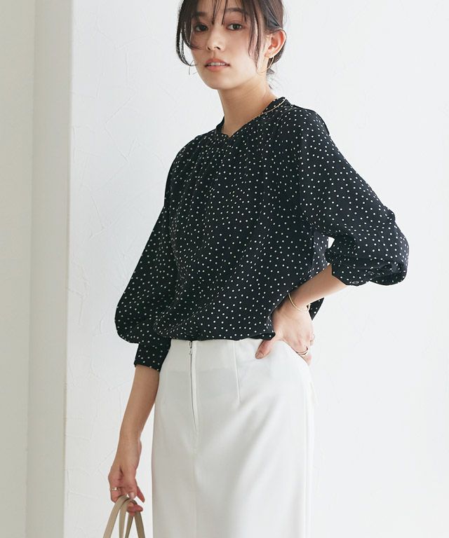 167cm / ドット / ブラック / M