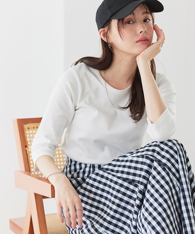 167cm / オフホワイト / 七分袖 / M