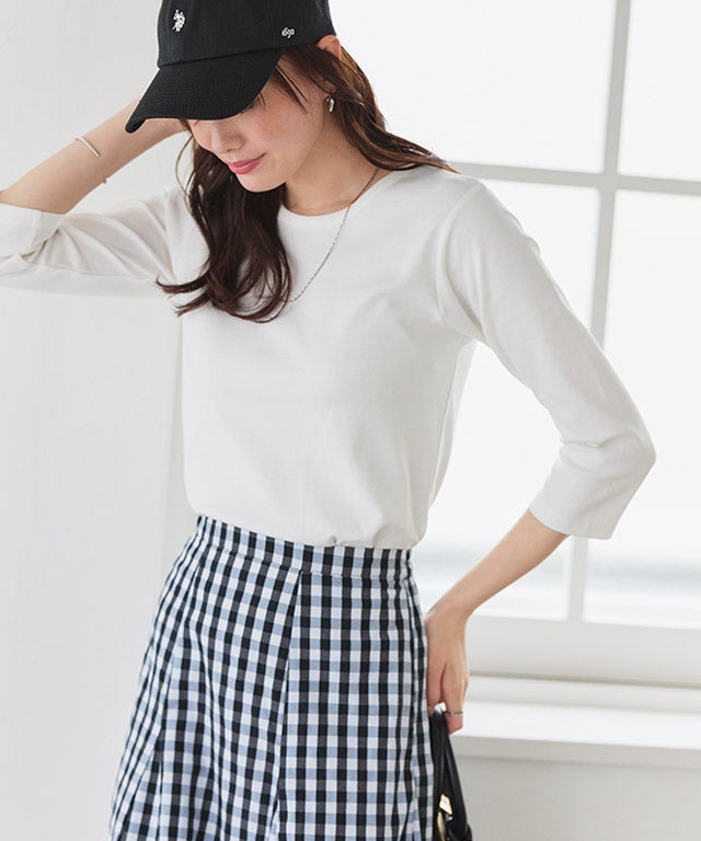 167cm / オフホワイト / 七分袖 / M