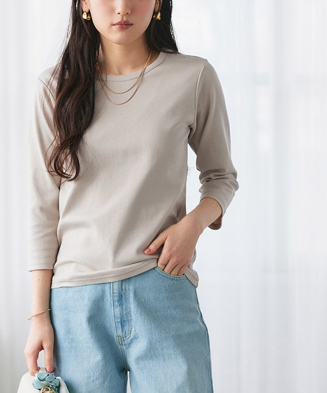 160cm / グレージュ / 七分袖 / M