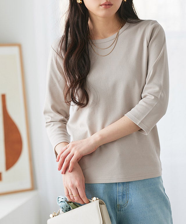 160cm / グレージュ / 七分袖 / M