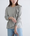ラッフルデザインニット