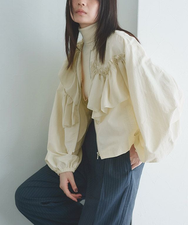 RADIATE◆異素材フリル付きブルゾン シアーフリルドロストジップブルゾン - RADIATE - RADIATE｜YAMADAYA STORE