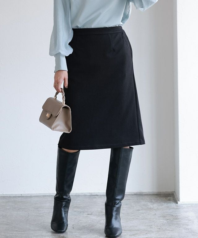 丈と柄が選べるカシミヤタッチIラインスカート | 【公式】Pierrot
