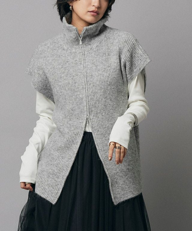 RASW]ダブルジップハイネックニットベスト【スピード配送】 | 【公式