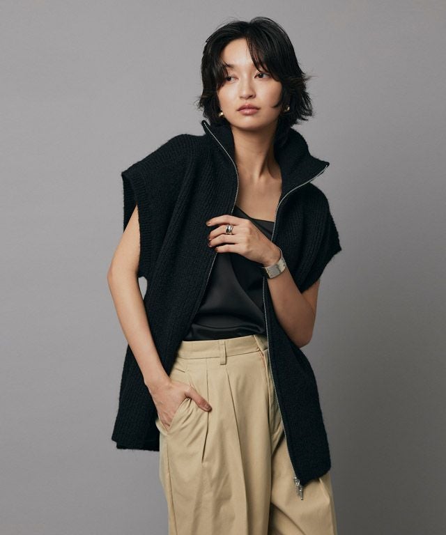 RASW]ダブルジップハイネックニットベスト【スピード配送】 | 【公式