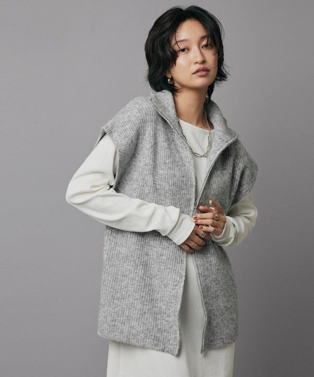 RASW]ダブルジップハイネックニットベスト【スピード配送】 | 【公式