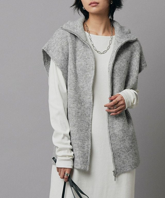 RASW]ダブルジップハイネックニットベスト【スピード配送】 | 【公式