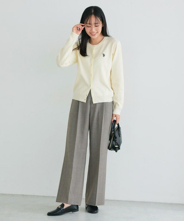 162cm / オフホワイト×ネイビー / M