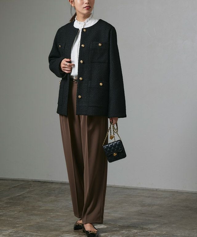 167cm / ツイード / ブラック / M
