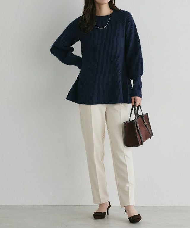 ふんわりウォッシャブルボリューム袖フレアニット | 【公式】Pierrot