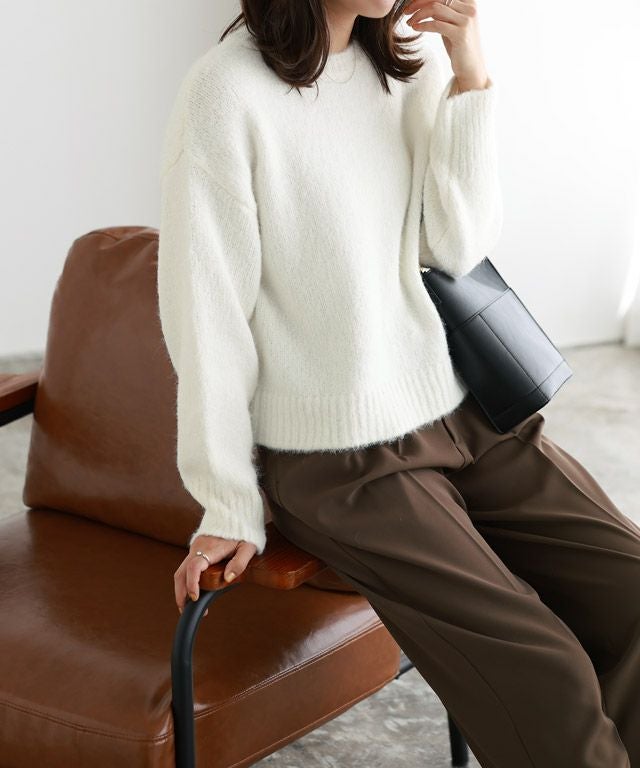 ネックが選べるクロップドニット | 【公式】Pierrot（ピエロ