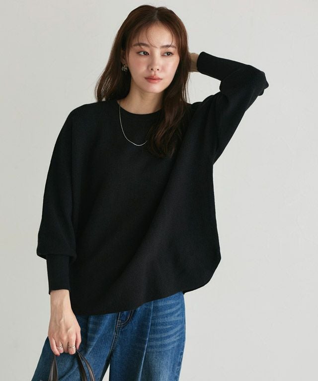 167cm / ブラック / クルーネック / M