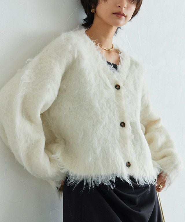 RASW]2wayシャギーニットカーディガン 【木村えりなさんYouTube紹介