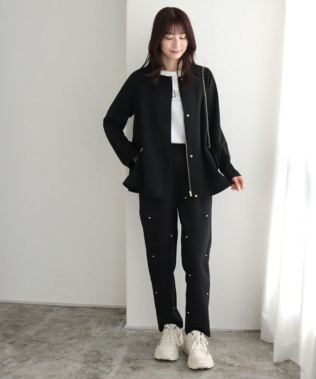 バックフレアブルゾンセットアップ【スピード配送】 ◇送料無料