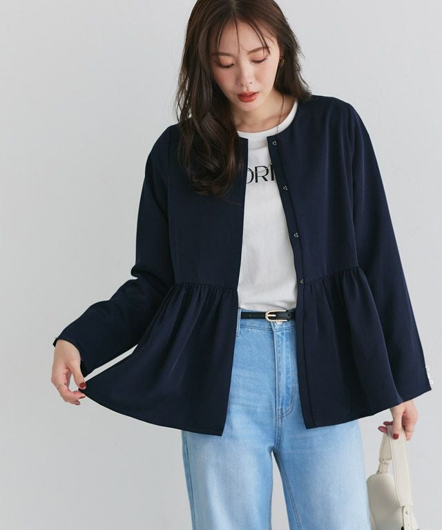 A会場】パールフリルジャケットセットアップ 【スピード配送】 ◇送料