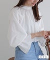 キャンディースリーブギャザーブラウス