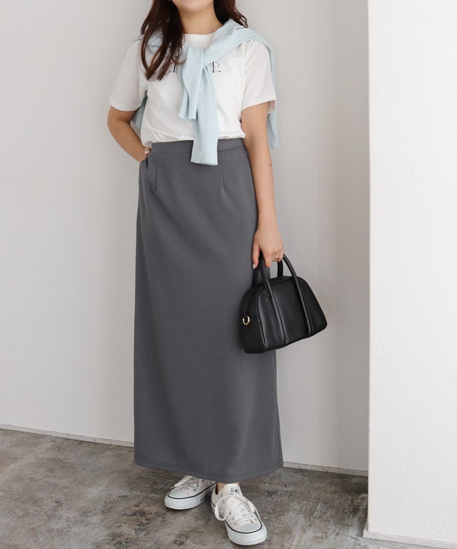 スーパーストレッチIラインスカート 【Pierrot】【スピード配送