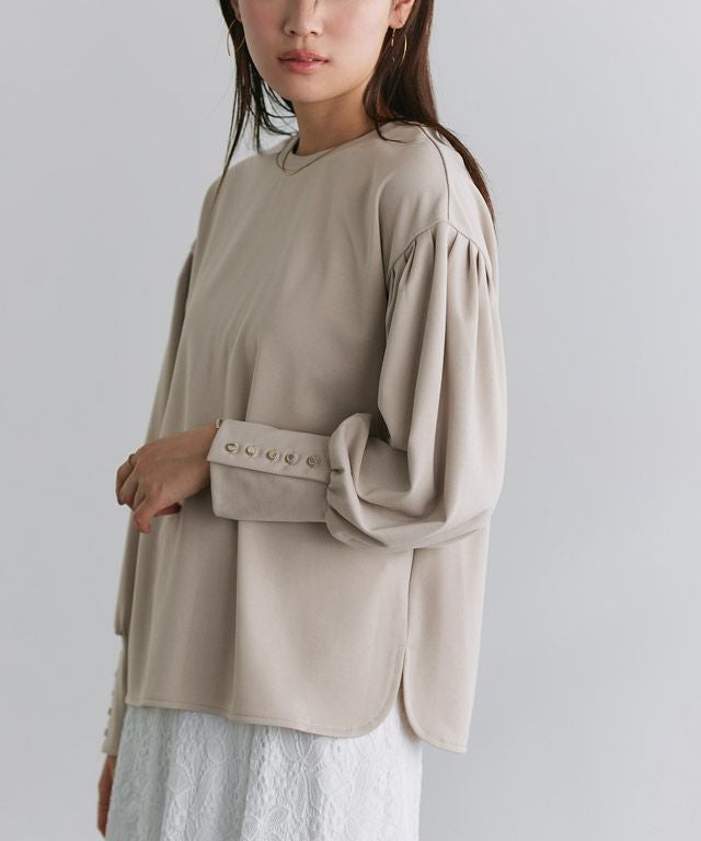 166cm / グレージュ / ゴールドボタン / M