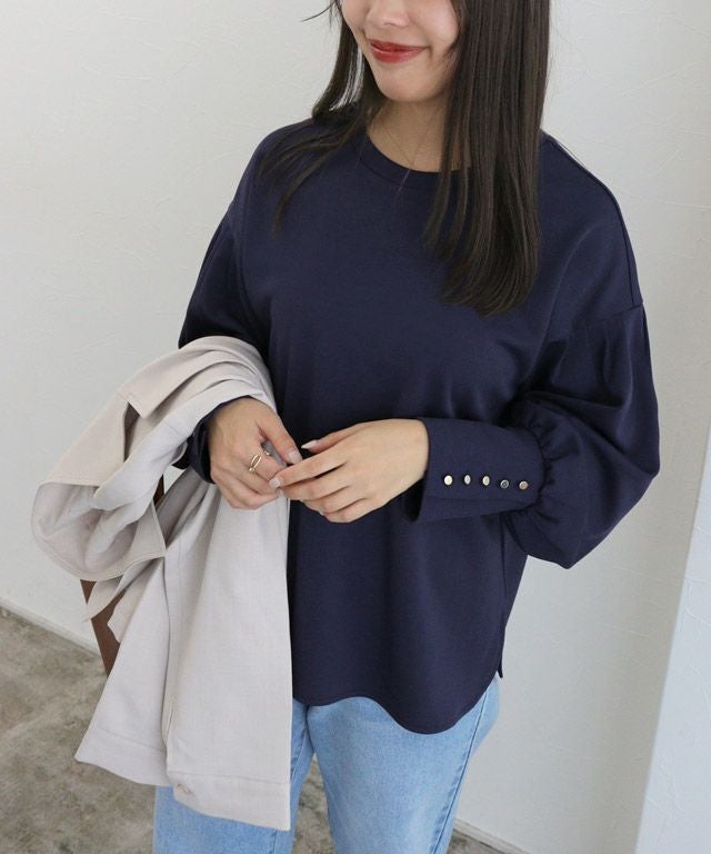 150cm / ネイビー / ゴールドボタン / M