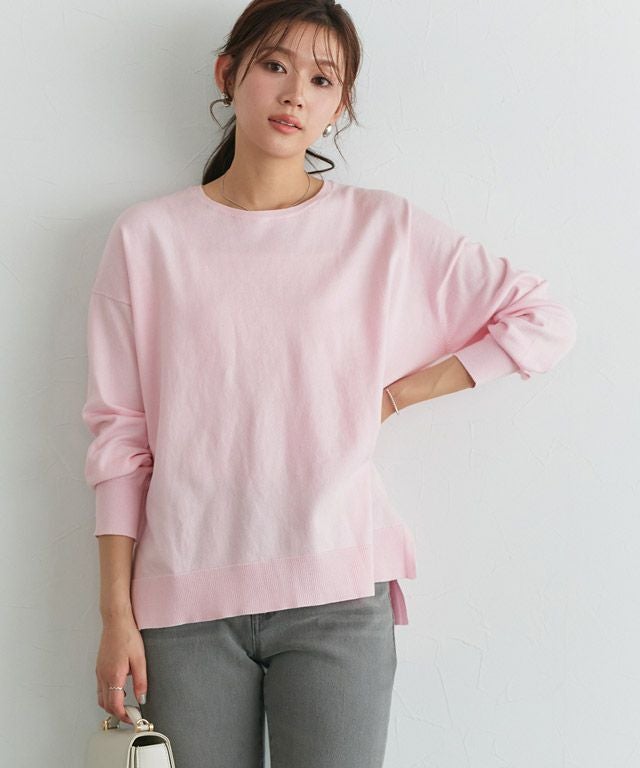 166cm / ピンク / ボートネック / M
