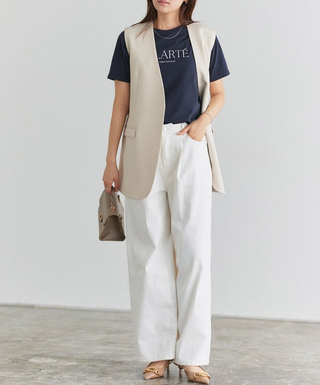 166cm / A / ネイビー×オフホワイト / M