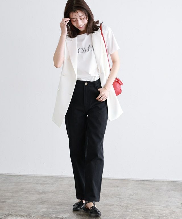 167cm / B / オフホワイト×チャコール / M