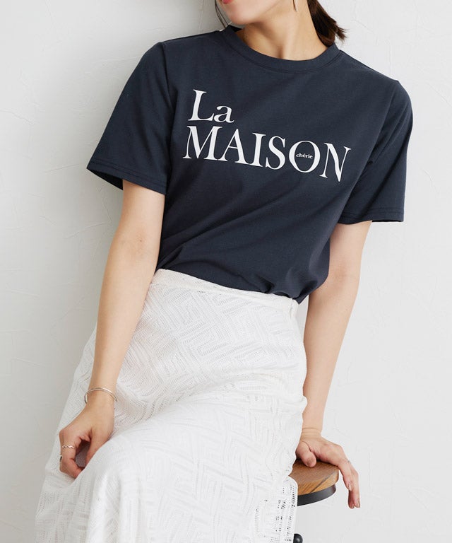 167cm / D / ネイビー×オフホワイト / M