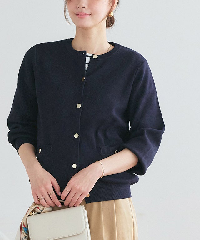 167cm / ゴールド / ダークネイビー / M