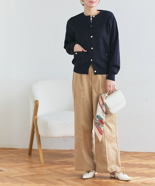 167cm / ゴールド / ダークネイビー / M