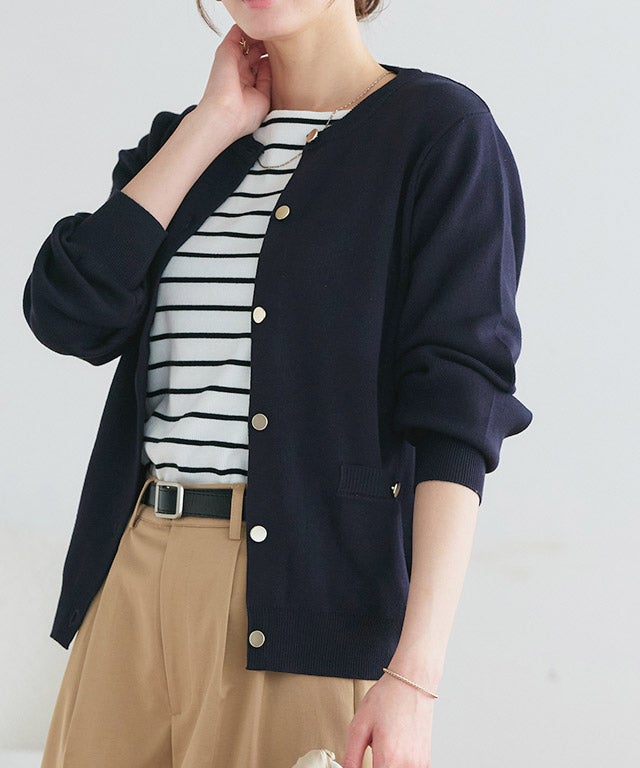 167cm / ゴールド / ダークネイビー / M