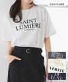 【接触冷感・イージーケア】オーバーサイズロゴTシャツ