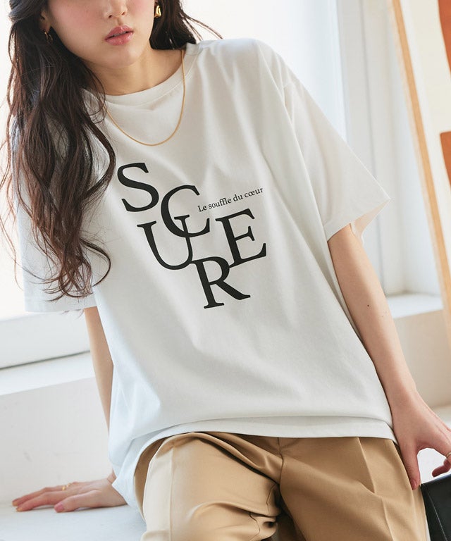 イージーケア オーバーサイズロゴTシャツ 【Pierrot】【スピード配送