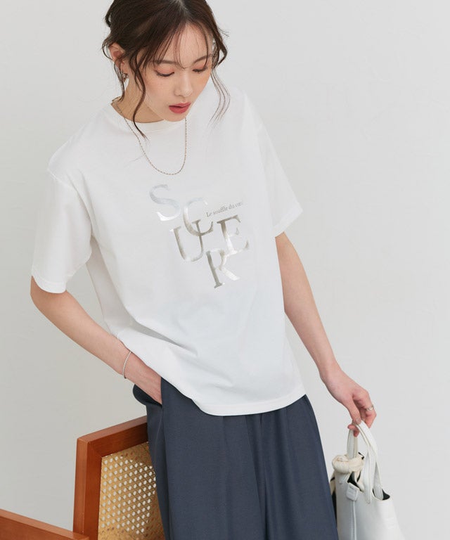 167cm / D / オフホワイト×シルバー / M