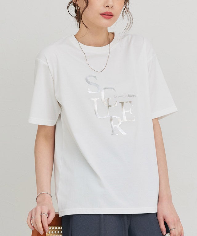 イージーケア オーバーサイズロゴTシャツ 【Pierrot】【スピード配送
