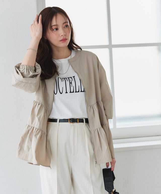 167cm / E / オフホワイト×チャコール / M