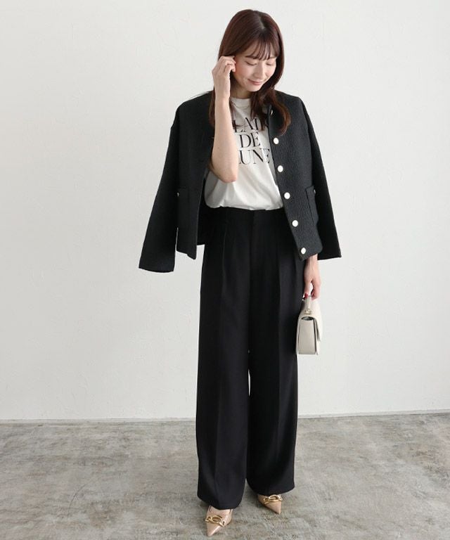 163cm / B / オフホワイト×ブラック / M