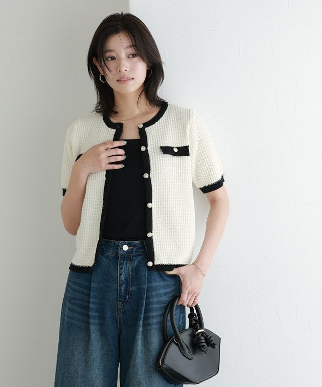 167cm / アイボリー×ブラック / M