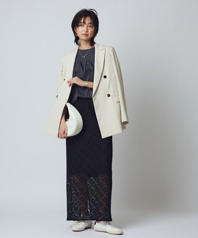 166cm / チャコール×ブラック / M