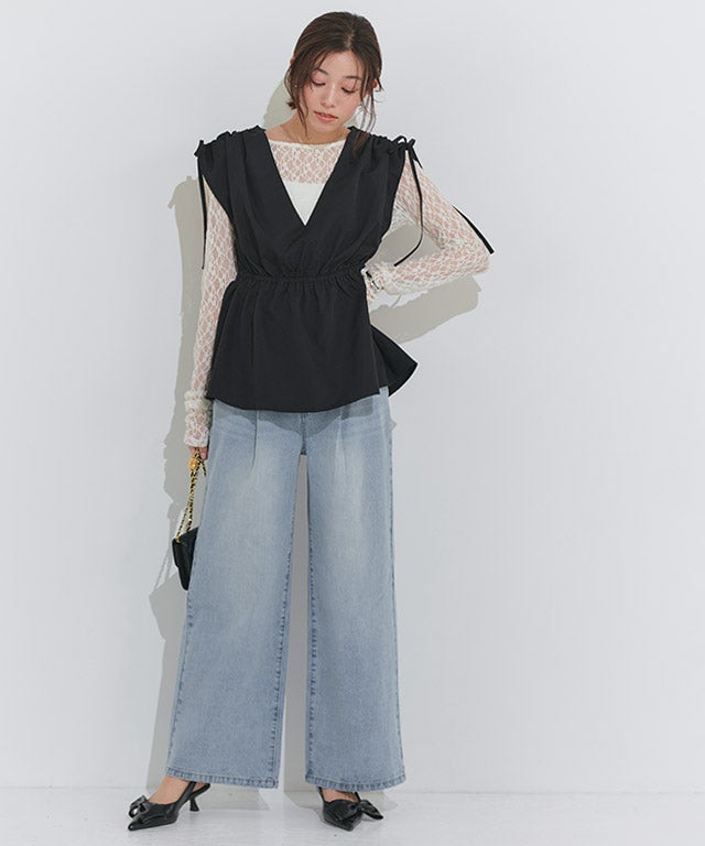 167cm / サックス / M