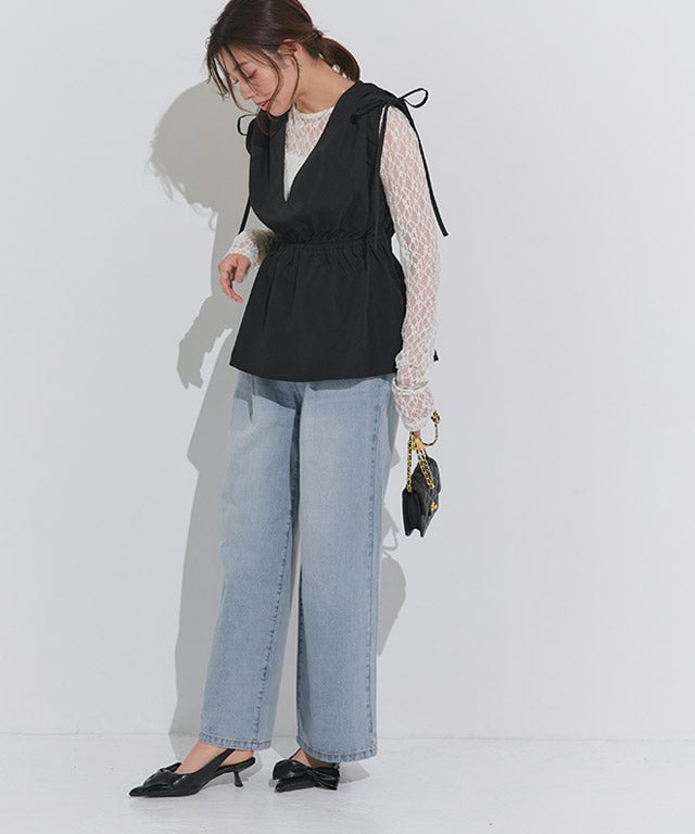 167cm / サックス / M