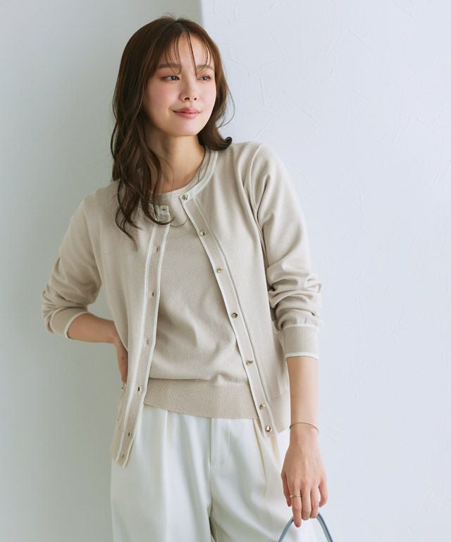 167cm / グレージュ×オフホワイト / M