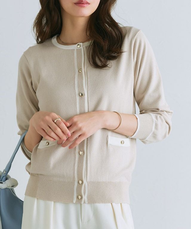 167cm / グレージュ×オフホワイト / M