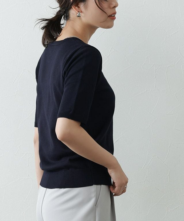 167cm / ネイビー×オフホワイト / M